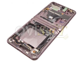 Pantalla service pack completa AMOLED bronce con marco "Mystic Bronze" para Samsung Galaxy Z Flip 5g, SM-F707